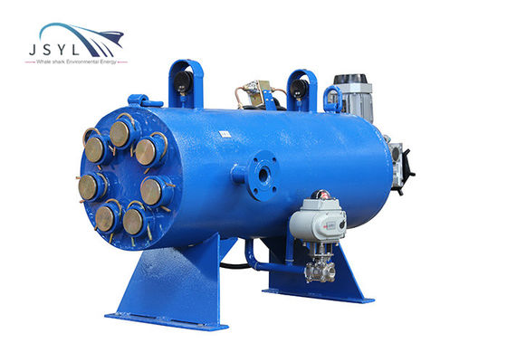 下水は金網フィルター2-900m3/HをBackflush浄水器を焼結させた
